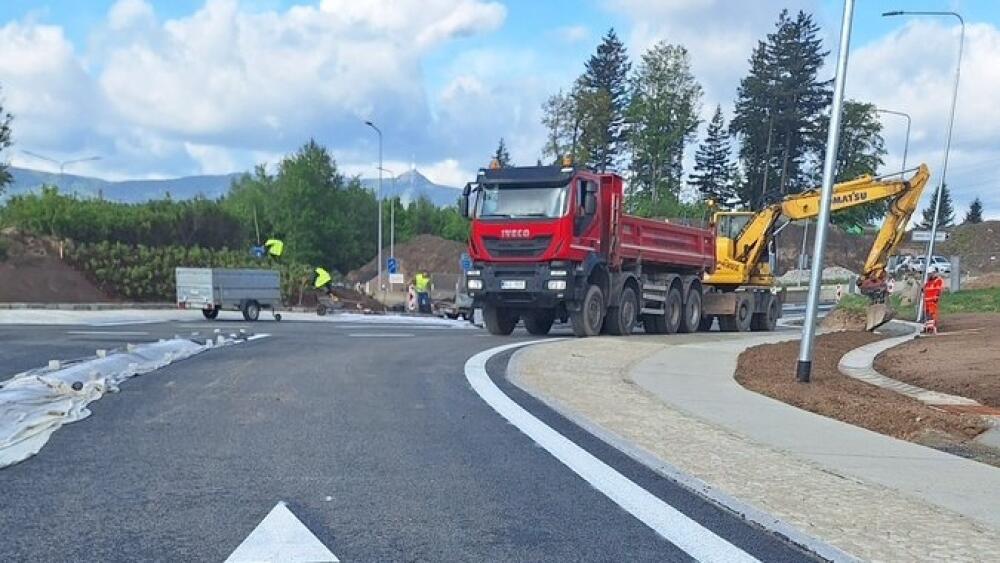 Přestavba kruhového objezdu Kunratická na I/14 na Jablonec nad Nisou, foto: ŘSD